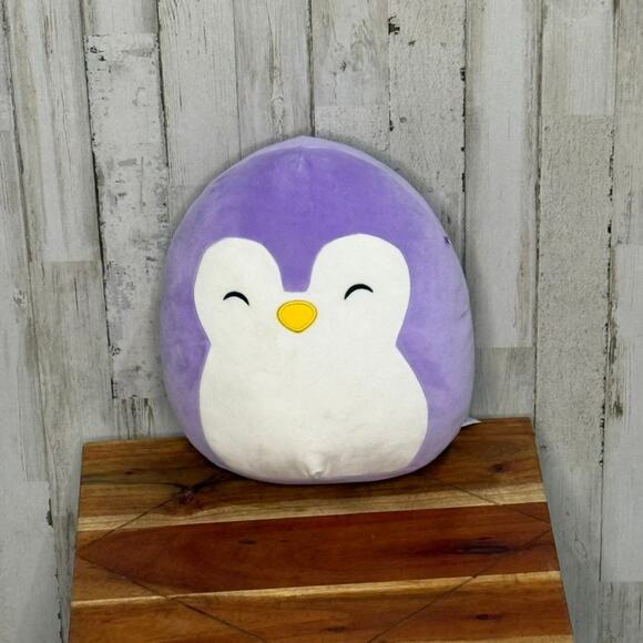 Squishmallows Elle‎ the Purple Penguin Medium Plush Toy 10" - Picture 1 of 4